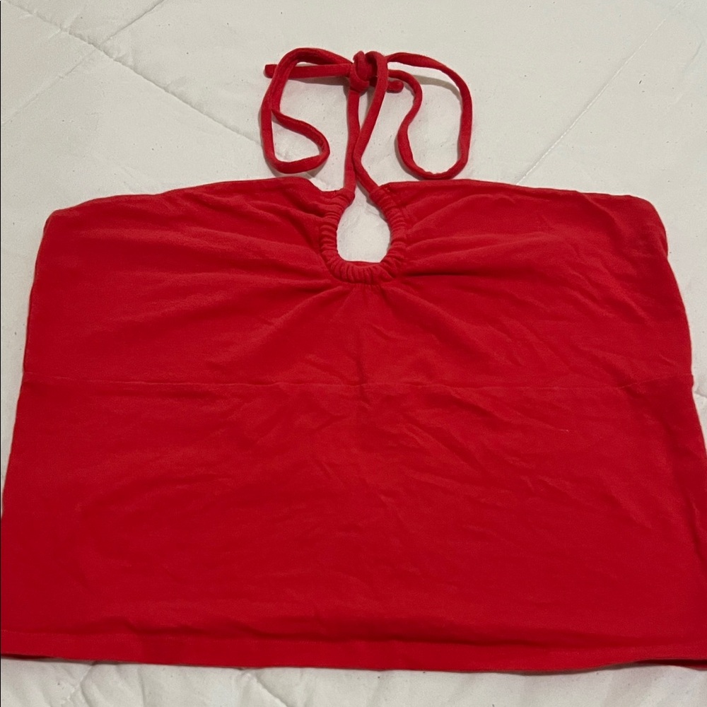 Hollister Red Halter Neck Top